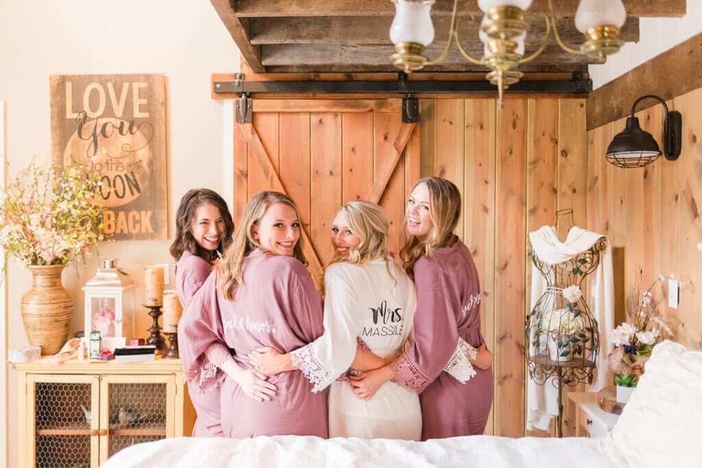 West Virginia brides and bridesmaids. Photographed by Katelyn Workman Photography.